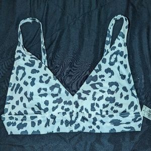 Aerie Animal Print Bathing Suit Top
